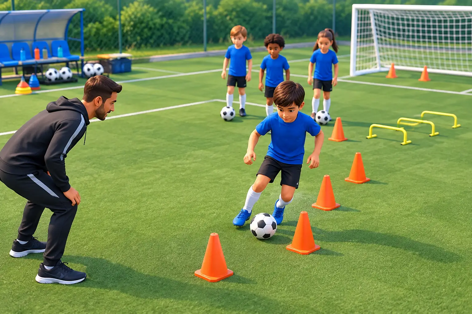 Youth Soccer Training Example for Better Practices